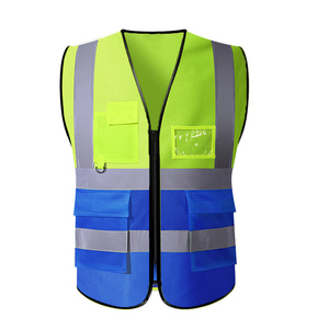 Gilet de sécurité réfléchissant QIAOSAFETY, classe 2 ANSI, avec éclairage LED, design multi-poches, logo personnalisé, alimenté par batterie - Product Image 5