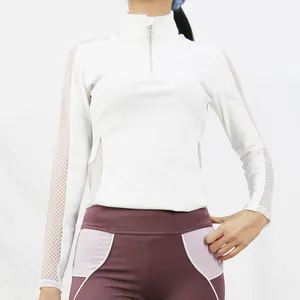 Großhandel Reit bekleidung für Damen Equine Shirt Atmungsaktive Lady Training Tops Sport hemden