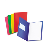 Conception personnalisée fichier à clip à 3 broches pochette en plastique PP top vente dossiers de poche en plastique à 3 trous