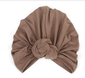 Nueva mujer 2023 alta calidad vendido Color nudo turbante sombrero elástico Cloche sombrero - Product Image 5