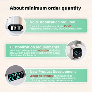 Đồng hồ để bàn đa chức năng Bosheng Fun <span class=keywords><strong>Clock</strong></span>, chạy pin, chuông kép 3D <span class=keywords><strong>LED</strong></span>, báo thức cực lớn - Product Image 4