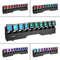 Barre de lumière LED mobile super lumineuse 10x20W, mélange de couleurs RGBW, effet stroboscopique, projecteur de scène pour DJ, discothèque, performance live