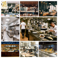 Peralatan Dapur Hotel Restoran Komersial Baja Tahan Karat Industri Set Lengkap Desain Modern Garansi 1 Tahun (Satu Paket)