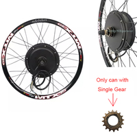Kits de conversion de vélo électrique 72V 3000W 80A, entraînement de roue arrière, 26/27,5/29 pouces, dropout de 135 mm, correspondant à la vitesse normale du vélo, 80 km/h