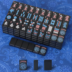 American <b>Mahjong</b> for Family Party Standard Custom Melamine Black American <b>Mahjong</b> Tiles 160 <b>Mahjong</b> Tiles - Product Image 1