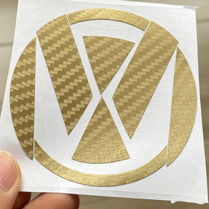 Autocollant de <span class=keywords><strong>logo</strong></span> de voiture en fibre de carbone, emblème, décalcomanie, autocollant en vinyle pour VW GLOF <span class=keywords><strong>6</strong></span> <span class=keywords><strong>GOLF</strong></span> 7 Beetle Magotan MK6 MK7 - Product Image 1