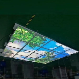 Plafonnier <span class=keywords><strong>LED</strong></span> moderne Bluesky à télécommande Shingel 60W 2x4, montage en surface, panneau plat mince, IP44, dimmable - Product Image 6
