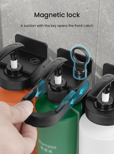 Approvisionnement d'usine inoxydable Seel Gel douche bouteille support crochet mural porte-shampooing <span class=keywords><strong>savon</strong></span> liquide support de douche hôtel salle de bain - Product Image 3