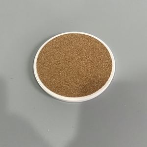 Paintable Coffee Cup Sublimation Blank <b>Coaster</b> Absorbent <b>Ceramic</b> Tiles With Cork - Product Image 2