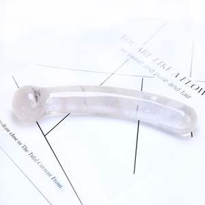 Donghai-Rodillo de cristal Rosa <span class=keywords><strong>Natural</strong></span>, varita de Yoni, obsidiana, consolador de cuarzo transparente, masajeador curativo, venta al por mayor - Product Image 3