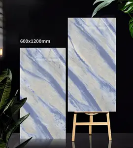 CDPH azul marrom cinza polido porcelanato 600x1200mm parede piso colorido cerâmica