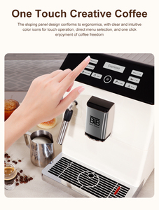 เครื่องชงกาแฟอัตโนมัติ BTB-205 รุ่นสำหรับใช้ในบ้าน ระบบทำน้ำร้อน สแตนเลส แรงดัน 19 บาร์ ท่อแข็งแรง - Product Image 3