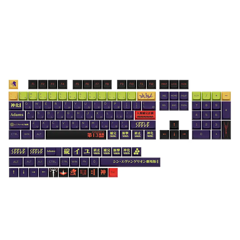 PBT Dye Sub Keycap produsen Xda profil Cherry OEM Keycap Jepang/Inggris untuk 61/68/84/87/104/108/98 Keyboard