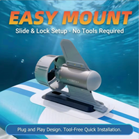 Moteur électrique à aileron HYSports Y01 500W IP68 en aluminium pour SUP, paddleboard, kayak, poussée de 10 kg, hélice sans balais ultra-légère de 1,1 kg