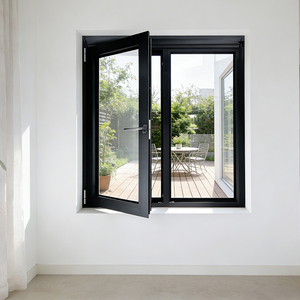 نافذة ألمنيوم مفصلية معزولة حراريًا بسعر منخفض مخصصة للمنازل والشقق السكنية - Product Image 1