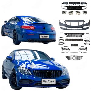 Vente flash, état neuf, pour <span class=keywords><strong>Mercedes</strong></span> Benz C205 C Coupé Classe 2015-2021, lifting, modèle C63 AMG, kit carrosserie - Product Image 1
