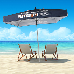 Outdoor 4 Panels Advertising Cafe Umbrella Custom logo Printed Foldable Sun Shade Umbrella Garden Golf Parasol Beach Umbrellas