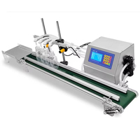 Machine de remplissage de liquides entièrement automatique à quatre têtes, norme européenne, avec convoyeur