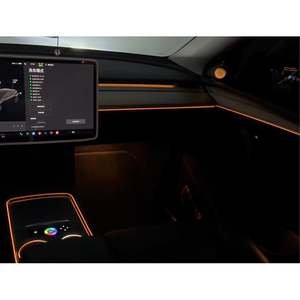 Iluminación Ambiental LED de Precisión para Automóviles, Tira de Fibra Óptica Acrílica Symphony para Tesla Model 3 2021-2022, Mejora del Interior - Product Image 5