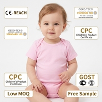 Combinaison bébé unisexe en coton à manches courtes avec fermeture à boutons pression, respirante, vente en gros, body bébé