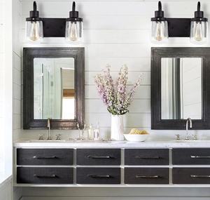 Moderno interior sala de estar restaurante dormitorio iluminación escalera decoración del hogar Metal vidrio pantalla Led luz negro Vintage lámpara de pared - Product Image 6