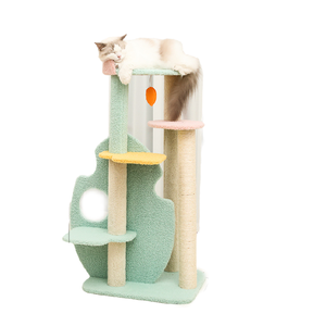 Cat tree cat tower tiragraffi per gatti di alta qualità casa da gioco in legno carina - Product Image 3