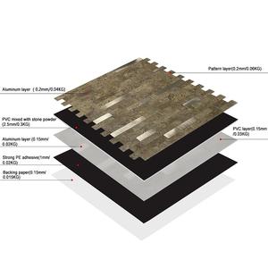 <span class=keywords><strong>Azulejos</strong></span> Autoadhesivos de Aluminio de 4mm de Grosor para Decoración de Paredes, Resistentes al Agua, para Cocina y Baño, Venta Directa de Fábrica - Product Image 6