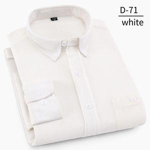 Camisa de pana para hombre de manga larga para hombres de mediana edad y jóvenes, camisa de pana holgada informal de negocios de color sólido <span class=keywords><strong>sin</strong></span> planchar - Product Image 2