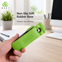 Engrapadora Manual de Metal de 24/6 con Logotipo Personalizado, Verde, 20 Hojas, para Oficina, Papelería, Encuadernación de Libros, Uso en Oficina y Escuela