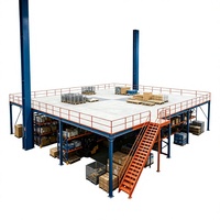 HONGXIN Étagère de mezzanine robuste personnalisable multicouche sans boulons réglable en acier laminé à froid avec revêtement en poudre anti-corrosion
