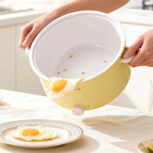 Casserole électrique multifonctionnelle 3L avec revêtement antiadhésif, cuisson rapide 1000W avec arrêt automatique et protection contre la surchauffe - Product Image 2