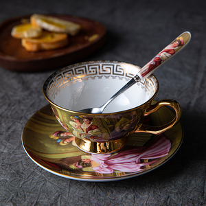 Wholesale European Style Ceramic <strong>Tea</strong> Wedding <strong>Tea</strong> <strong>Cup</strong> <strong>Cup</strong> Luxury <strong>Turkish</strong> Coffee <strong>Cups</strong> and Saucer - Product Image 2