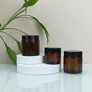 Precio de Fábrica, Frascos de Vidrio Ámbar de 2 oz con Tapas, Frascos de Vidrio Ámbar de 60 ml con Tapas Negras - Product Image 2