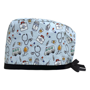 Gorros Médicos Modernos para Mujeres, Gorros de Enfermería <span class=keywords><strong>con</strong></span> Banda Absorbente de Sudor, Gorros Quirúrgicos Elásticos Ajustables para Doctoras en el Campo Médico, <span class=keywords><strong>Gorro</strong></span> OEM - Product Image 2