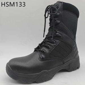 Botas de Combate HY, Populares en el Mercado Nigeriano, de Uso Versátil, Forradas de Esponja, Negras/Caqui, Suela de Goma <span class=keywords><strong>Indestructible</strong></span>, Botas de Desierto HSM133 - Product Image 3