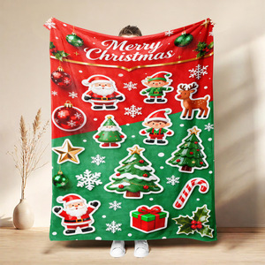 Christmas Characters Flannel Blanket <b>Throw</b> Blanket Nap Blanket Holiday Decor Festive <b>Super</b> <b>Soft</b> Machine Washable Custom Print - Product Image 5