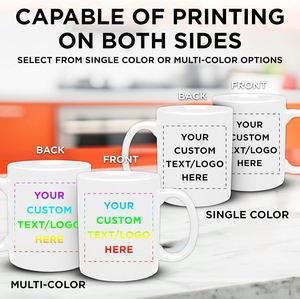 Mug à café en céramique personnalisé, tasses personnalisées avec nom et logo, tasse à thé pour les voyages, passe au micro-ondes et au lave-vaisselle, cadeaux au design unique - Product Image 5