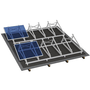 Système de montage solaire pour toit plat en aluminium facile à installer avec orientation Ouest/Est et garantie de 10 ans - Product Image 6