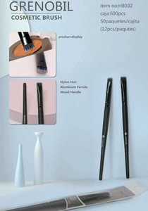 Pennello Piatto per Eyeliner PZ X 600 con Setole Sintetiche e Manico in Plastica, Strumento per il Trucco - Product Image 3