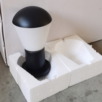 Lampe de jardin extérieure étanche en aluminium coulé et verre de haute qualité E27 ampoule pilier extérieur/lampe de porte (88059-1S)