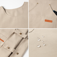 Tablier de cuisine imprimé chat mignon serveuse serveur taille tablier chemise gilet uniforme de travail pour salon de manucure Logo personnalisé tablier Cargo