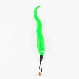 Recharge pour jouet pour <span class=keywords><strong>chat</strong></span>, ver en peluche, pièce de rechange avec <span class=keywords><strong>ficelle</strong></span> noire - Product Image 1
