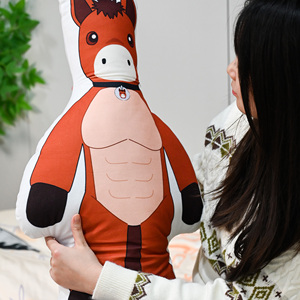 Horse Pattern Plush <strong>Pillow</strong> Cute Soft Stuffed Cushion for Home Decor and Sofa Kids Room Wholesale Decorative <strong>Pillows</strong> - Product Image 6