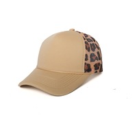 Gorra de béisbol personalizada al por mayor de 5 paneles, sin estructura, con visera curva, estampado de espuma, bordada, ajustable, transpirable, para exteriores, tipo camionero