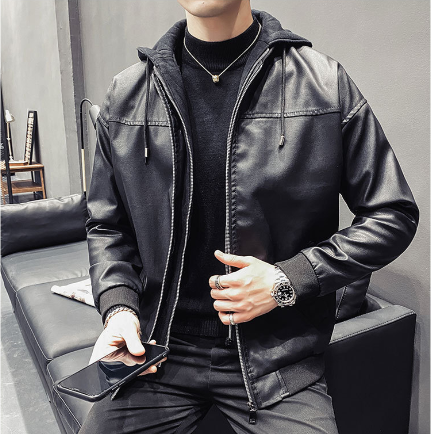 dimnjak mišićav mađioničar cazadora de cuero con capucha hombre -  khachsanhongdiep.com