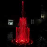 Fontaine d'eau intérieure miniature intelligente à commande PLC avec lumières colorées, idéale pour les fontaines dansantes et les petites fontaines musicales