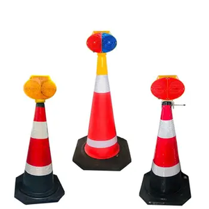 ROADSAFEソーラー警告灯ビッグアイズ赤<span class=keywords><strong>LED</strong></span>点滅バリケードブリンカー交通安全フクロウランプ道端バリケード照明 - Product Image 4