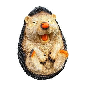 動物ハリネズミ像ガーデンデコレーション用面白いカスタム樹脂工芸品 - Product Image 1
