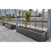 Jardinière décorative sur mesure de grande taille, pot de jardin vertical, jardinière en métal