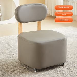Pouf classique de style scandinave avec dossier incurvé et coussins doux et confortables, vente chaude - Product Image 3